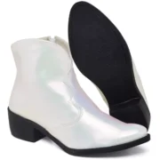 Bota Western Feminina Cano Médio Couro sintético - Imagem 4