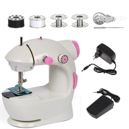 Mini Máquina de Costura Portátil Elétrica Bivolt
