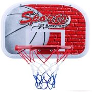 Cesta De Basquete Infantil Tabela 40cm Retratil Porta Parede