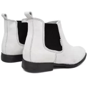 Bota Chelsea Masculina Tradicional Couro Camurça Botina Classica Resistente - Imagem 14