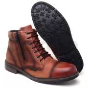 Bota Coturno Masculino Couro Legitimo Confortável - Imagem 5