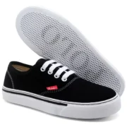 Tênis Feminino Casual Basico de Amarrar Cano Baixo Confortável - Imagem 5