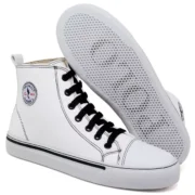 Tênis Feminino Star Cano Alto Casual Basico de Amarrar Classico All Confortavel - Imagem 4