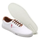 Tênis Casual Masculino Homem Couro Ecológico Moderno - Imagem 4