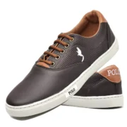 Tênis Casual Masculino Homem Couro Ecológico Moderno - Imagem 6