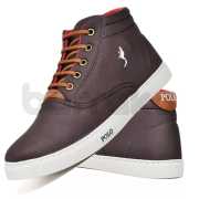 Tenis Sapatenis Masculino Casual Botinha Cano Alto Confortavel Variedade Estiloso Polo Blu - Imagem 6