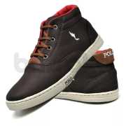 Tênis Casual Masculino Menino Garoto Cano Alto Botinha Polo Blu Escola Tendencia - Imagem 7