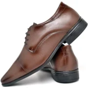 Sapato Masculino Social Luxo Elegante Confortável com Cadarço - Imagem 2
