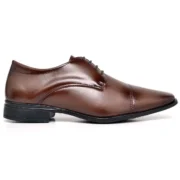 Sapato Masculino Social Luxo Elegante Confortável com Cadarço - Imagem 3