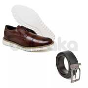 Sapato Social Oxford Masculino Sintético Com Cinto