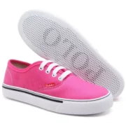 Tênis Feminino Casual Basico de Amarrar Cano Baixo Confortável - Imagem 11