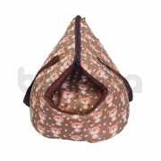 Bolsa Pet Amora 2 Em 1 Impermeavel Pop Dog Transporte Cor Avelã