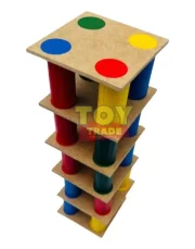 Torre Inteligente Grande 63pçs Educativo Em Madeira Toytrade - Imagem 7
