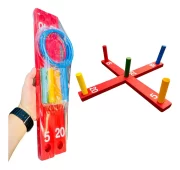 Jogo De Argolas Cruz Brinquedo Educativo Gincana Toy Trade - Imagem 5
