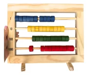 Ábaco Fechado Madeira Contador Escolar Matemática Toy Trade