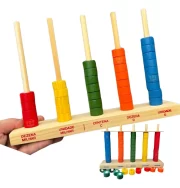 Ábaco Aberto 50 Argolas Madeira Brinquedo Educativo Toytrade - Imagem 8