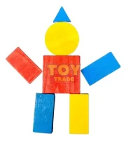 Blocos Lógicos 48pçs Madeira Educativo Pedagógico Toy Trade - Imagem 4