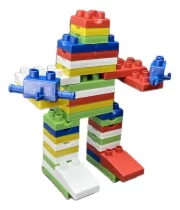 Blocos De Montar Tudo 200 Peças Infantil Multibloco Criativo - Imagem 3