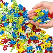 Alfanumérica 200pçs Letras, Números Alfabeto Educa Toy Trade - Imagem 5