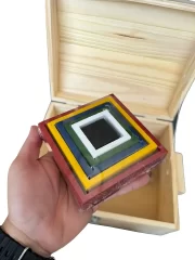 Baú Pedagógicos Com 10 Jogos De Madeira Brinquedos Educativo Toy Trade - Imagem 6