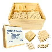 Brinquedo Educativo Material Dourado 611pçs Didátic Toytrade