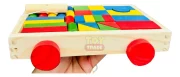 Carrinho Blocos De Montar Colorido 30pçs Brinquedo Toy Trade - Imagem 6