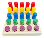 Brinquedo Sensorial Autismo Kit Pinos + Formas | Toy Trade - Imagem 5