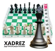 Xadrez Escolar Jogo Oficial Tabuleiro Grande 46cm Toy Trade - Imagem 3