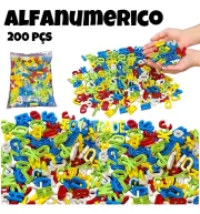 Alfanumérica 200pçs Letras, Números Alfabeto Educa Toy Trade