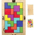 Blocos De Encaixe Horizontal Tetris Brinquedo Educativo Jogo