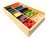 Escala Cuisenaire 294 Pçs Madeira Contador Escolar Toy Trade - Imagem 2