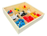 Jogos de mesa 5x1 Xadrez Dama Ludo Trilha Jogo da Velha Tabuleiro - Imagem 3