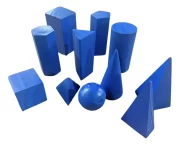Sólidos Geométricos 11 Peças Madeira Educativo Toy Trade - Imagem 2