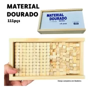 Material Dourado 111pçs Educativo Contador Escolar Toy Trade - Imagem 2