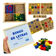 Bingo De Letras 281pçs Alfabetização Com 15 Cartelas Escolar - Imagem 10