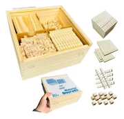 Brinquedo Educativo Material Dourado 611pçs Didátic Toytrade - Imagem 5