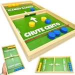 Jogo Chute Certo Puck Game Tabuleiro Mesa Madeira Toy Trade
