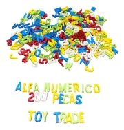 Alfanumérica 200pçs Letras, Números Alfabeto Educa Toy Trade - Imagem 2