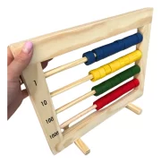 Ábaco Fechado Madeira Contador Escolar Matemática Toy Trade - Imagem 5