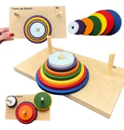 Torre De Hanoi Premium Brinquedo Educativo Desafio Toytrade