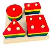 Brinquedo Sensorial Autismo Kit Pinos + Formas | Toy Trade - Imagem 2