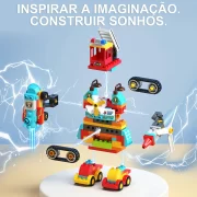 Brinquedo Educativo - Mosaico Geométrico 100 Peças Cx De Madeira Criatividade Toy Trade - Imagem 8