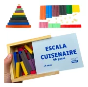 Escala Cuisenaire 68 Pçs Contador Escolar Infantil Toy Trade - Imagem 6