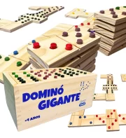 Dominó Gigante Madeira Braille Inclusivo Relevo Jg Toy Trade - Imagem 8