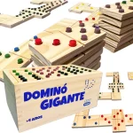 Dominó Gigante Madeira Braille Inclusivo Relevo Jg Toy Trade