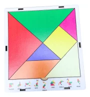 Tangram Quadro Quebra Cabeça Educativo Brinquedo Toy Trade - Imagem 5