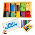 Escala Cuisenaire 294 Pçs Madeira Contador Escolar Toy Trade