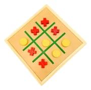 Jogo Da Velha Tabuleiro Madeira Educativo Clássico Toy Trade - Imagem 6