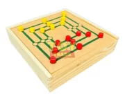 Jogo 5 Em 1 Grande Xadrez Dama Ludo Trilha Velha Toy Trade - Imagem 8