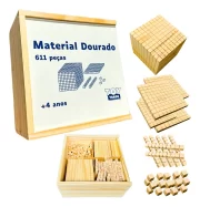 Material Dourado 611pçs Madeira Escolar Matemática Toy Trade - Imagem 2